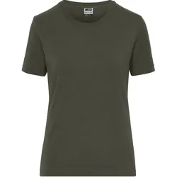 Damen Bio Stretch T-Shirt "JN1801" UV-Schutz - L - olive