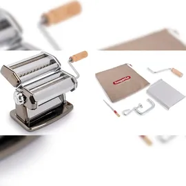 Gsd Imperia iPasta T.6,5/12 mm Ruvida Schwarz - Manuelle Nudelmaschine aus Edelstahl