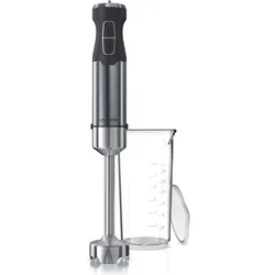Arendo Edelstahl Stabmixer mit Messbecher Handmixer - Pürierstab - stufenlose Regelung