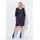 Ulla Popken Damen große Größen Übergrößen Plus Size Punto-Kleid, Blüten, V-Ausschnitt, 3/4-Arm, Taschen Marine 54+ 842995130-54+ - 54-56