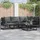 vidaXL Garten-Sofa-Set 4-tlg. schwarz