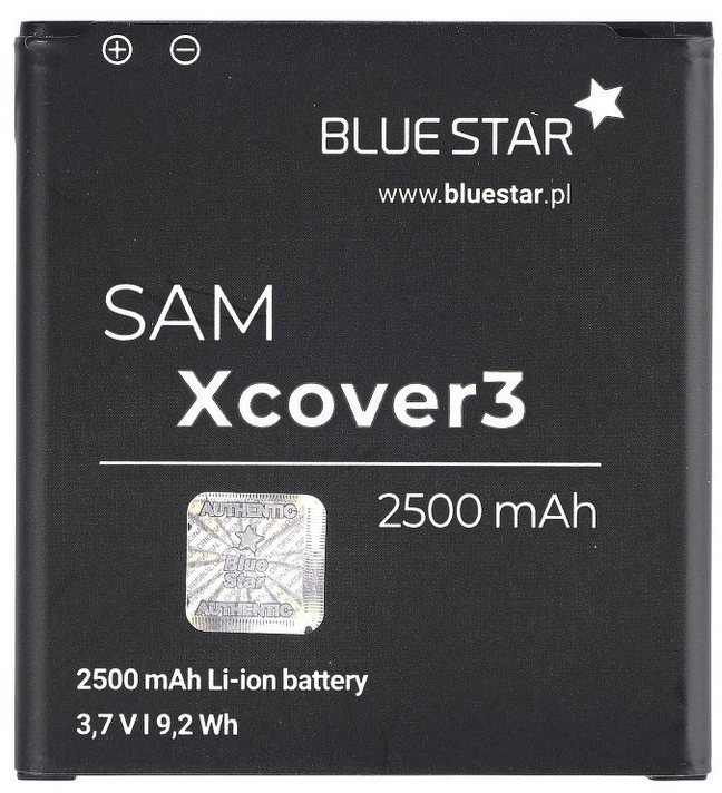 BlueStar Akku Ersatz kompatibel mit Samsung G388 Galaxy Xcover 3 2500 mAh Austausch Batterie Accu EB-BG388 Smartphone-Akku