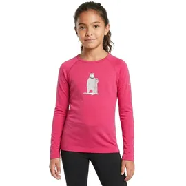 super.natural Bennie Bear175 Langarm-t-shirt - Pinky Pink / Various - 110 cm