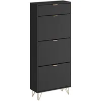 Vicco Schuhschrank, Helge, Schwarz, 60 x 145 cm 3