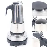 Espressokocher Kaffeebereiter Espressomaschine Edelstahl Elektrisch Kaffeekanne