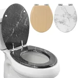 Toilettensitz - Toilettensitz im Marmor Design - Toilettendeckel Klodeckel