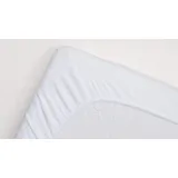 Snoozing - Baumwolle - Split - Molton - Matratzenschoner - Matratzenschutz - 180x200 cm - Weiß