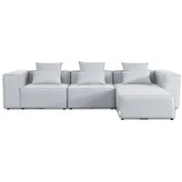 Home Deluxe Sofa VERONA XL hellgrau