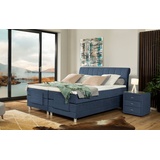 Ada trendline Boxspringbett Elsa mit Motor, inklusive Matratze und Topper, in verschiedenen Größen und Härtegraden blau 201 cm x 220 cm