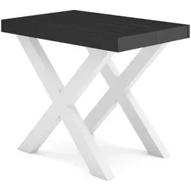 SKRAUT HOME Ausziehtisch 180 x 73 cm schwarz