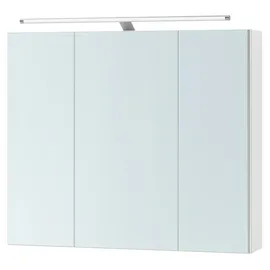 VASAGLE Spiegelschrank 70 cm weiß