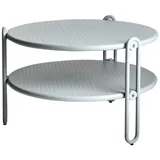 Brafab Blixt Loungetisch Aluminium hellgrau, 65cm