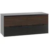 petits-meubles Waschtischunterschrank 120,6 x 52,2 x 45,8 cm Schwarz
