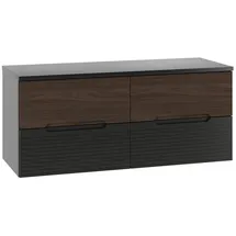 petits-meubles Waschtischunterschrank 120,6 x 52,2 x 45,8 cm Schwarz