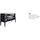 BIZZOTTO Sideboard 50 x 90 x 141 cm Schwarz