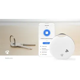 Nedis SmartLife Schlüssel-Finder | Batteriebetrieben | 1x CR2032 | Bluetooth® version: 4.0 | Weiss | 1 Stück