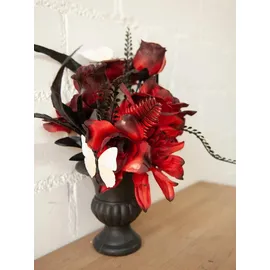 Europalms Halloween Tischdeko 28 cm rot/schwarz