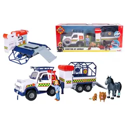 Simba - Feuerwehrmann Sam - Tierrettung mit Anhänger