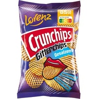 Lorenz Chips Crunchips Gitterchips gesalzen, Kartoffelchips, 150g