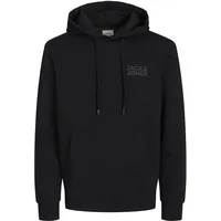 JACK & JONES Corp Logo Kapuzenpullover Black / Detail Small Print/ Black 2XL