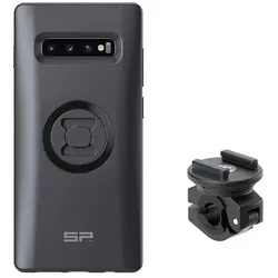 SP Connect Komplettpaket Motorrad-Bundle am Rückspiegel montiert - Samsung S10+