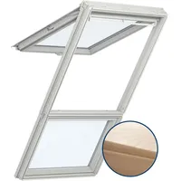 VELUX Dachfenster Lichtlösung GGL GIL LICHTBAND Holz klar lackiert ENERGIE PLUS Schwingfenster, 114x118/92 cm (SK06)