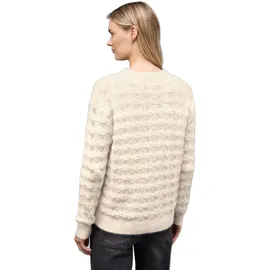 STREET ONE Strickpullover Fluffy Weiß 40