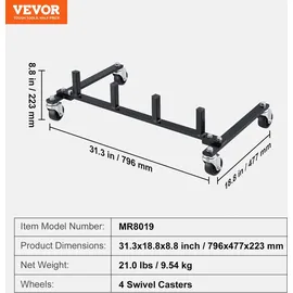 Vevor Wagenheber Stahl rot