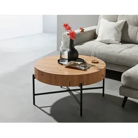 Stolkom Couchtisch Antonia Schwarz Eiche 42 x 80 cm