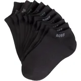 Boss Sneakersocken BOSS "5P AS Logo CC W", Damen, Gr. 39-42, schwarz (schwarz 001), Baumwollmischung, unifarben, Socken Sneakersocken, mit BOSS-Logoschriftzug