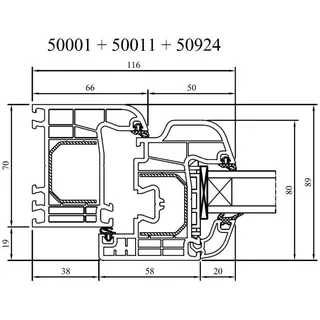 Kunststofffenster Drutex IGLO 5 Fenster 5-Kammer Dreh Kipp