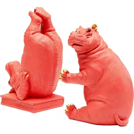 Kare Buchstütze Hippo Pink 2 St.
