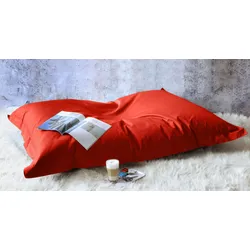 Sitzsack KINZLER "Sylt", rot, B:130cm H:15cm, Baumwolle, Sitzsäcke