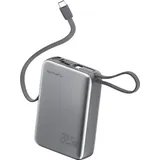 4smarts Powerbank Pocket Dual Cord 20000mAh 22.5W spacegrau