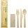 Papstar Besteck-Set Pure 88243 Holz - Braun