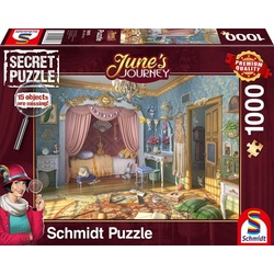 Schmidt Spiele Puzzle Puzzle – Junes Schlafzimmer (1000 Teile), Puzzleteile
