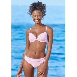 Bügel-Bikini S.OLIVER Gr. 34, Cup D, rosa (rosé, weiß) Damen Bikini-Sets Ocean Blue