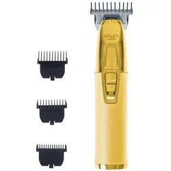 Adler AD 2836 professioneller Trimmer Gold elektrisch für Gesicht Bartschneider Schneidegerät