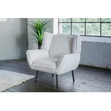 KAWOLA Sessel CALLA Relaxsessel Cord cremeweiß