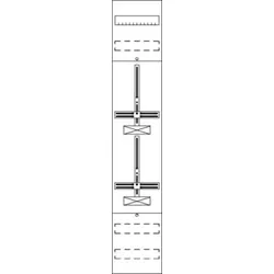 Striebel & John FD19DH Zählerfeld ohne Verdrahtung mit Dreipunkt-Befestigung, 9RE 2CPX054042R9999