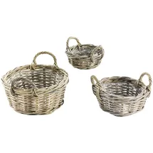 Kobolo Pflanzschale Pflanzset 3er Set 0 x 0 cm Grau