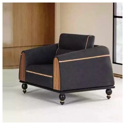 JVmoebel Sessel Designer Sessel Neu Möbel Schwarz Sitz Arbeitszimmer Luxus, Made In Europe schwarz