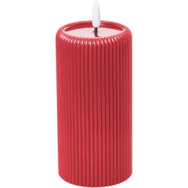 Beliani LED Kerzen 6er Set 10 x 16 cm rot