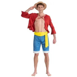 One Piece Ruffy Herrenkostüm - M