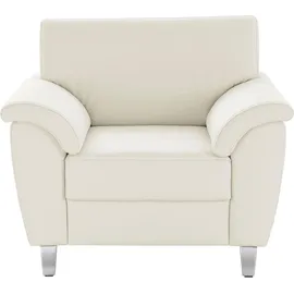sit&more Sessel Texel Kunstleder 101 x 87 x 88 cm Beige mit Federkern