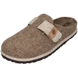 ROHDE Damen Pantoffel Filz Hausschuh Klettverschluss Wechselfußbett D.Meran 6812, Größe:38 EU