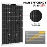 DOKIO Flexibles Solarpanel 200W 18V Monokristallin Wasserdicht