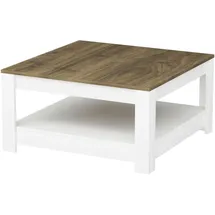 Livetastic Couchtisch Athena Weiß Walnuss 89 x 45 cm