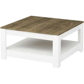 Livetastic Couchtisch Athena Weiß Walnuss 89 x 45 cm