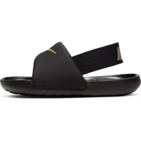 Nike Kawa Sneaker, Schwarz Metallisches Gold, 23.5 EU